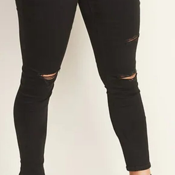 High-Waisted Rockstar Super-Skinny Jeans - Picture 2 of 5